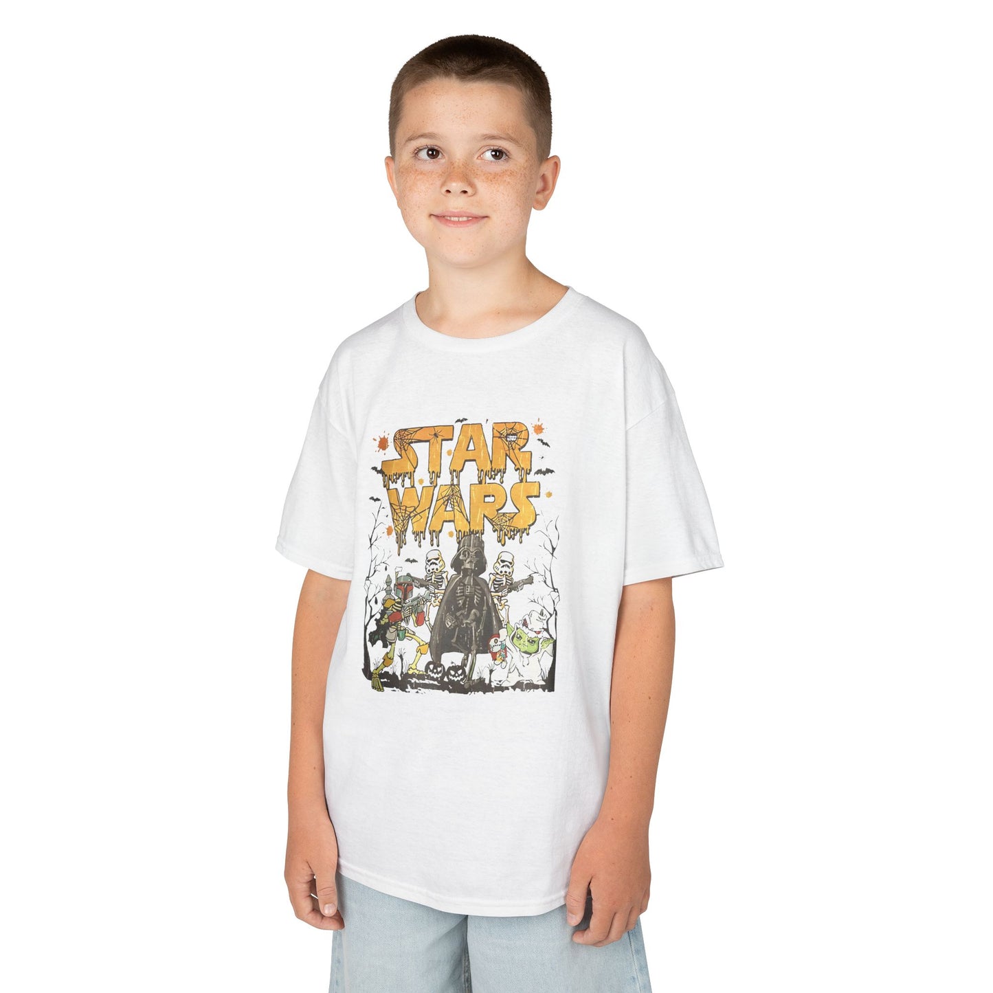 Star Wars Halloween-Themed Kids Heavy Cotton T-Shirt