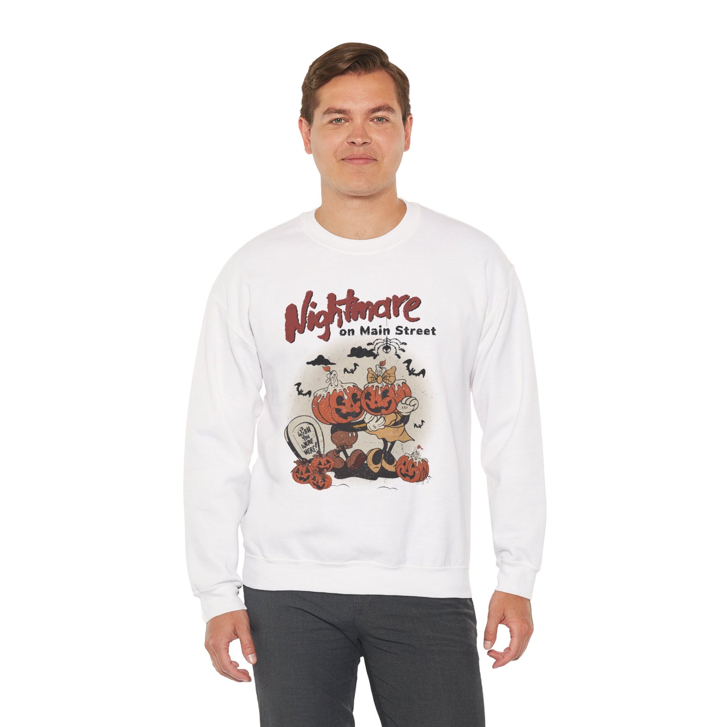 Nightmare On Main Street Unisex Heavy Blend Crewneck Sweatshirt