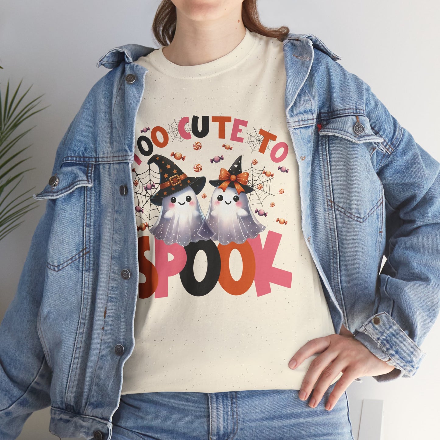 Too Cute To Spook Women's Heavy Cotton T-Shirt
