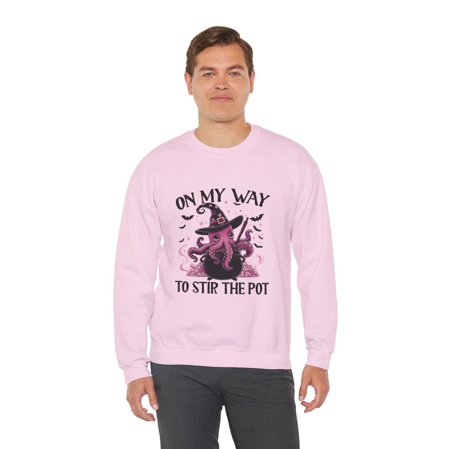 On My Way To Stir The Pot Heavy Blend Crewneck Sweatshirt