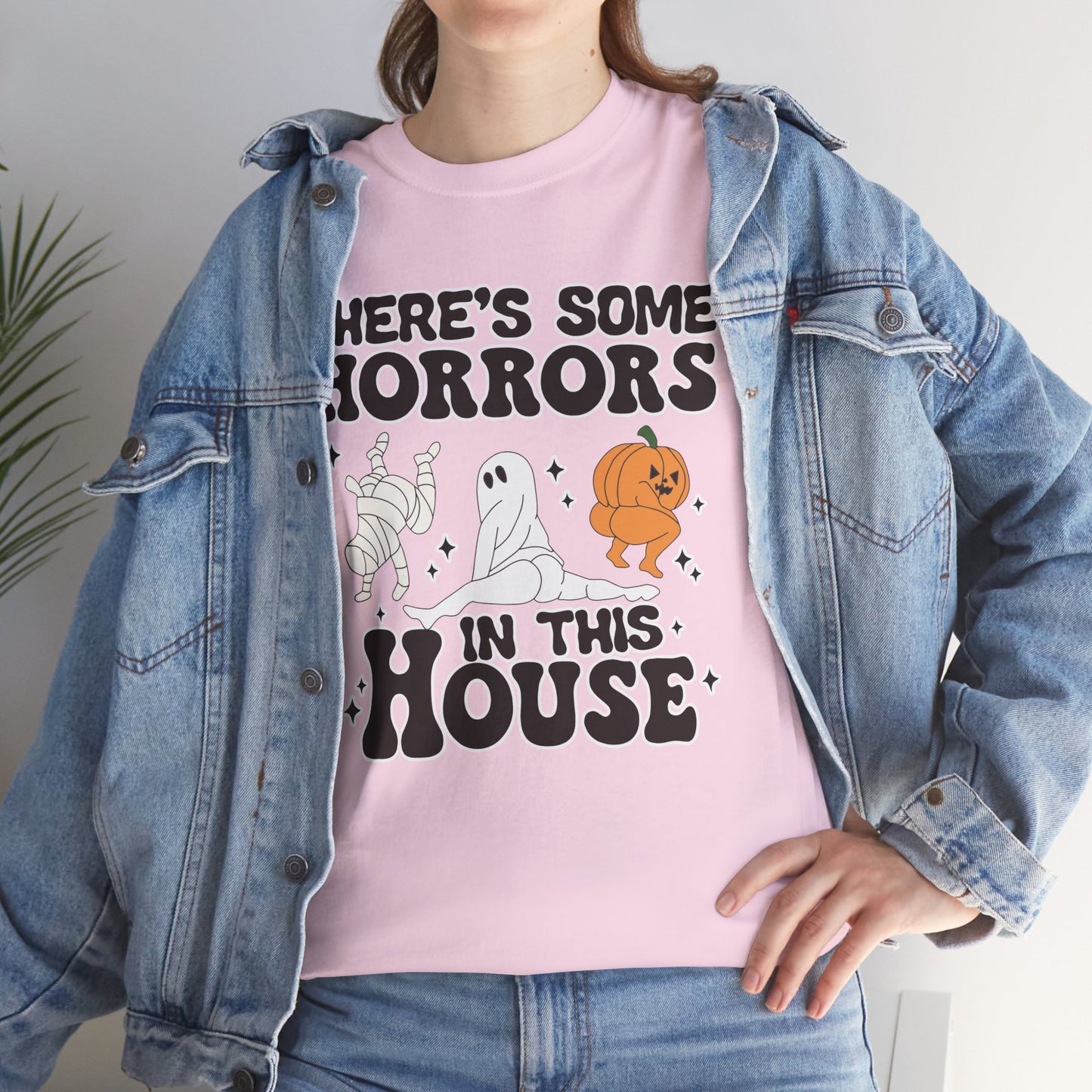 There's Some Horrors In This House Unisex Heavy Cotton T-Shirt