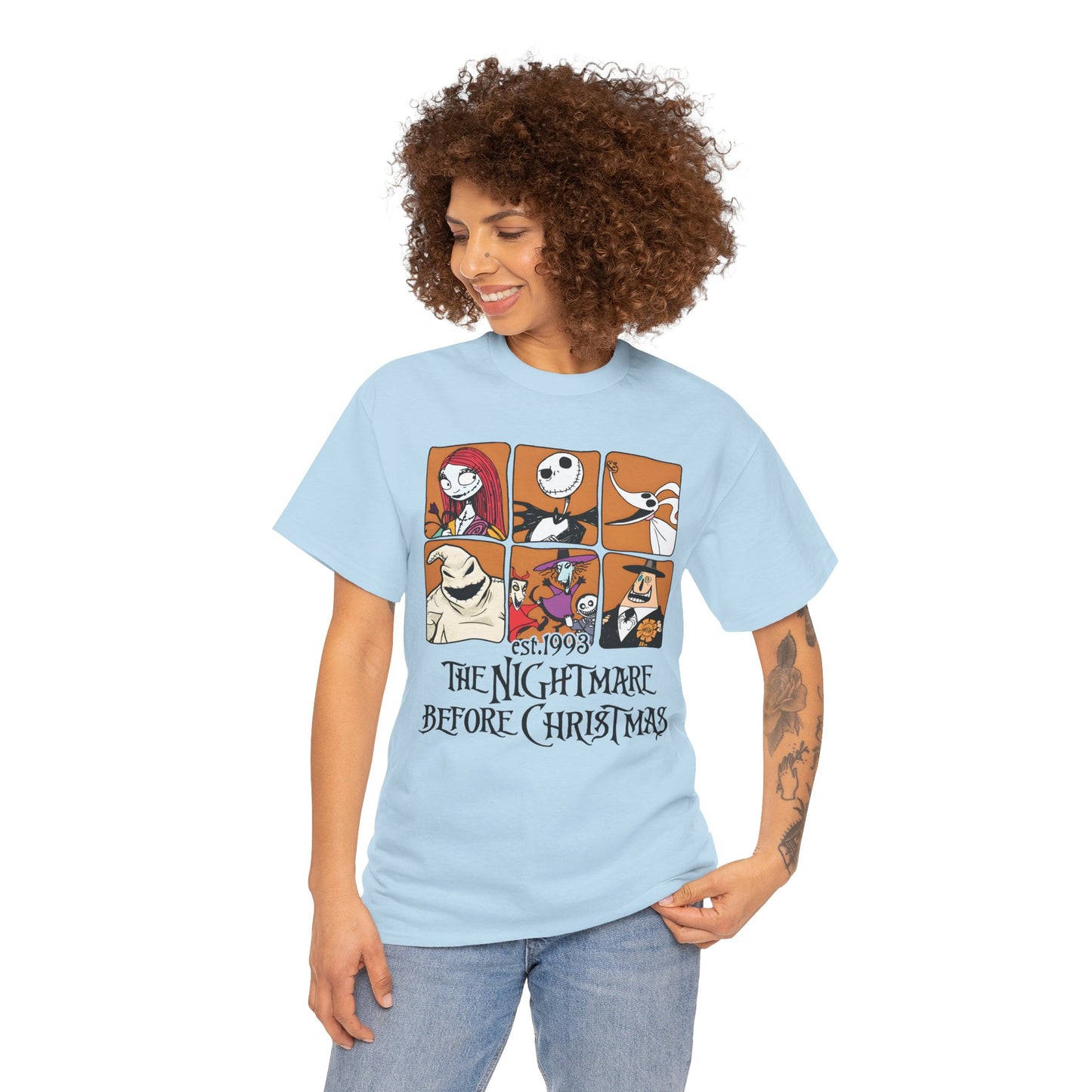 The Nightmare Before Christmas Unisex Heavy Cotton T-Shirt