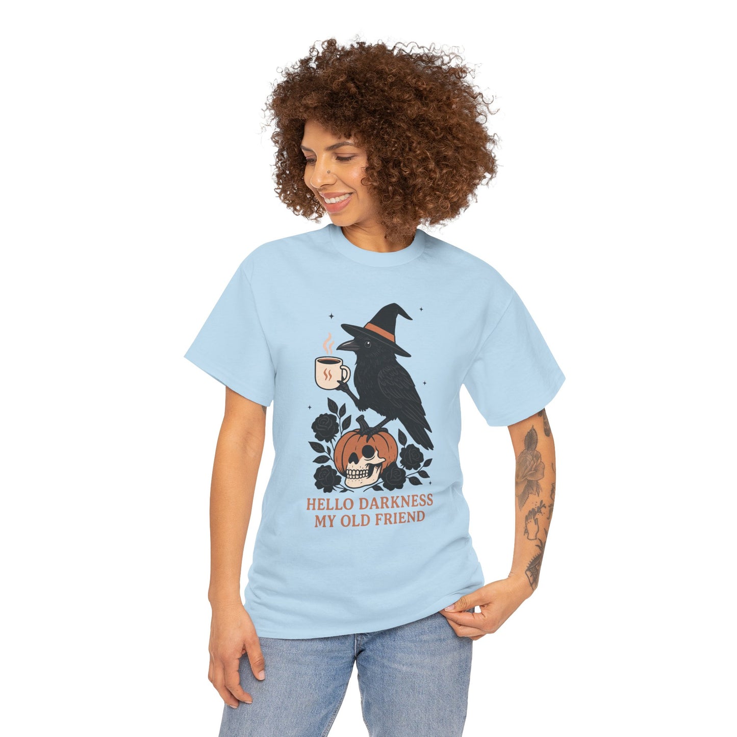 Hello Darkness My Old Friend Unisex Heavy Cotton T-Shirt