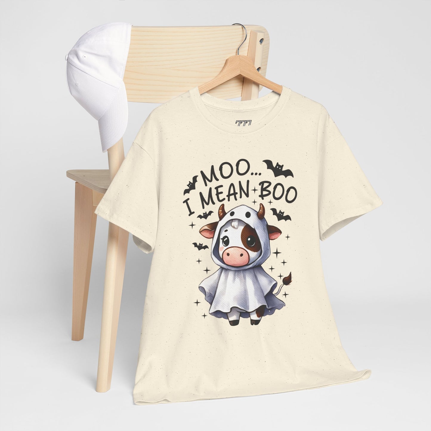 MOO...I Mean-BOO Unisex Heavy Cotton T-Shirt