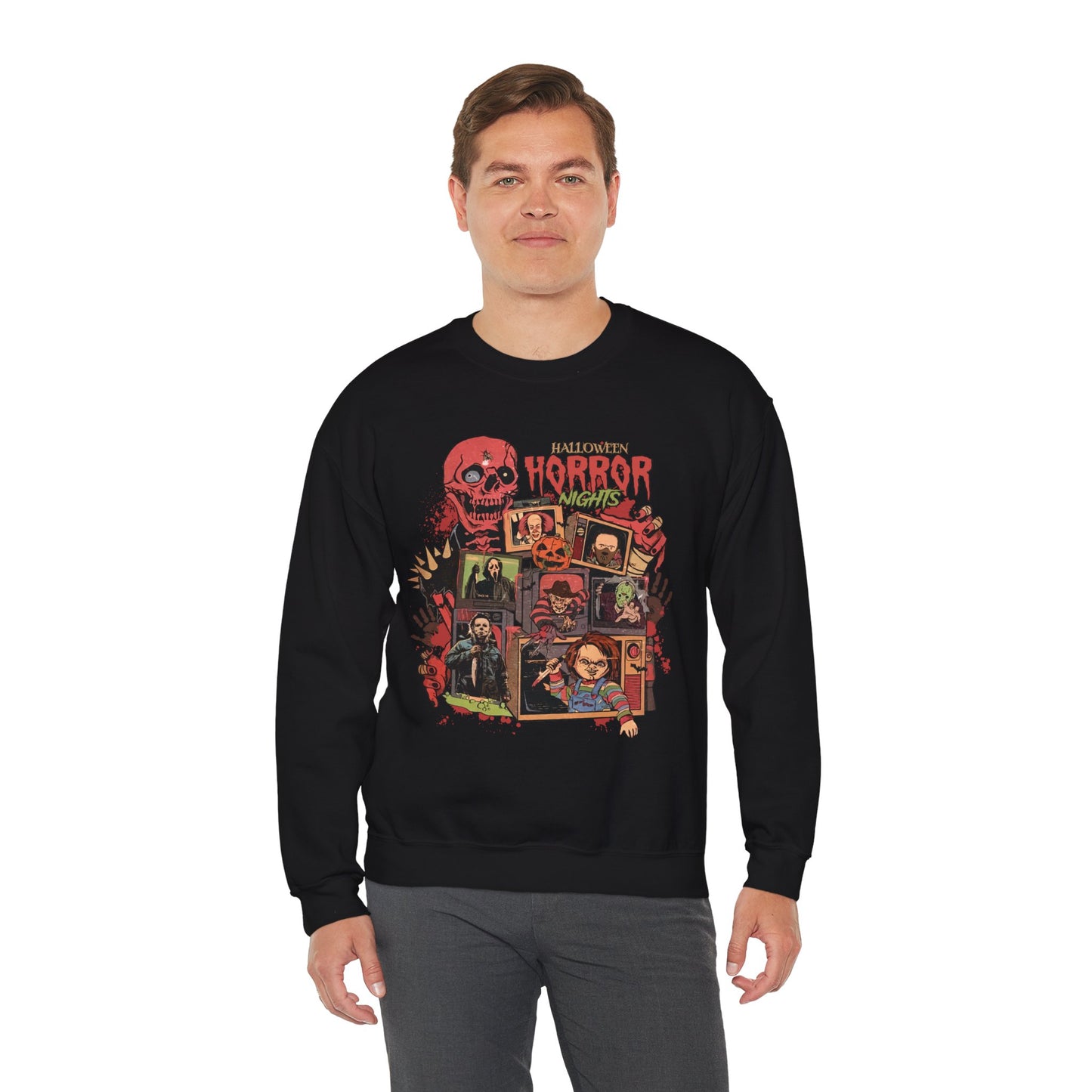 Halloween Horror Nights Unisex Heavy Blend Crewneck Sweatshirt