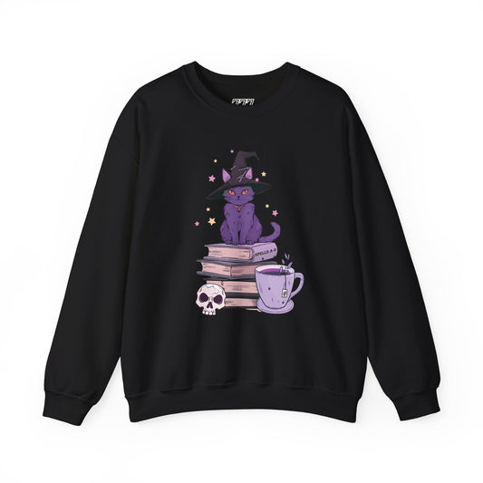 Cat Witch Women’s Heavy Blend Crewneck Sweatshirt