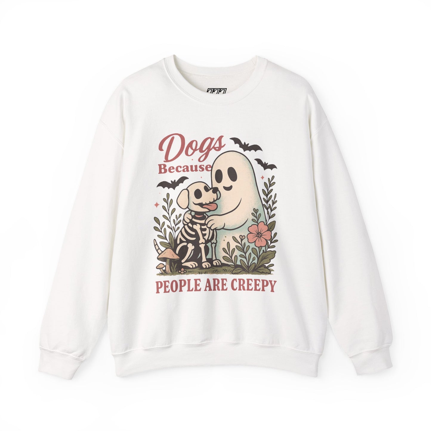 Dogs Because People Are Creepy Unisex Heavy Blend Crewneck Sweatshirt