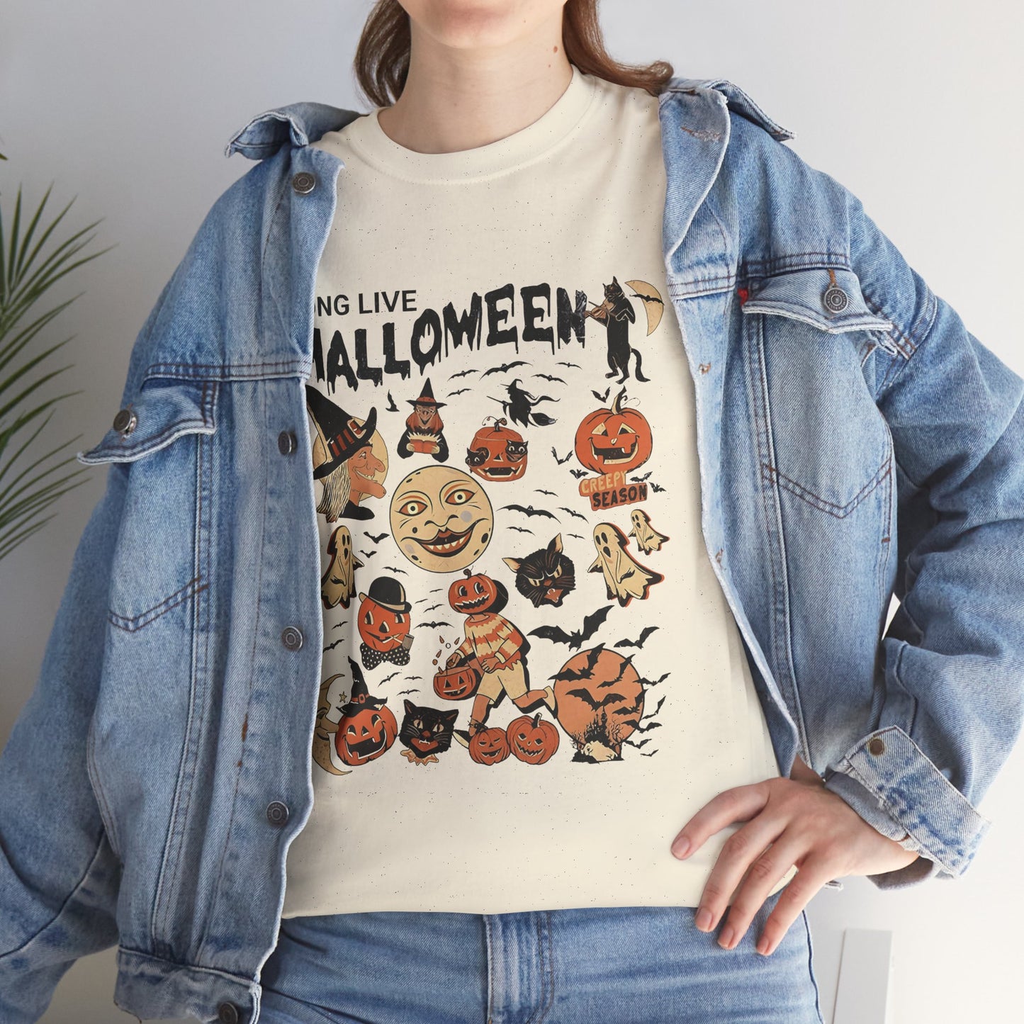 Long Live Halloween Unisex Heavy Cotton T-Shirt