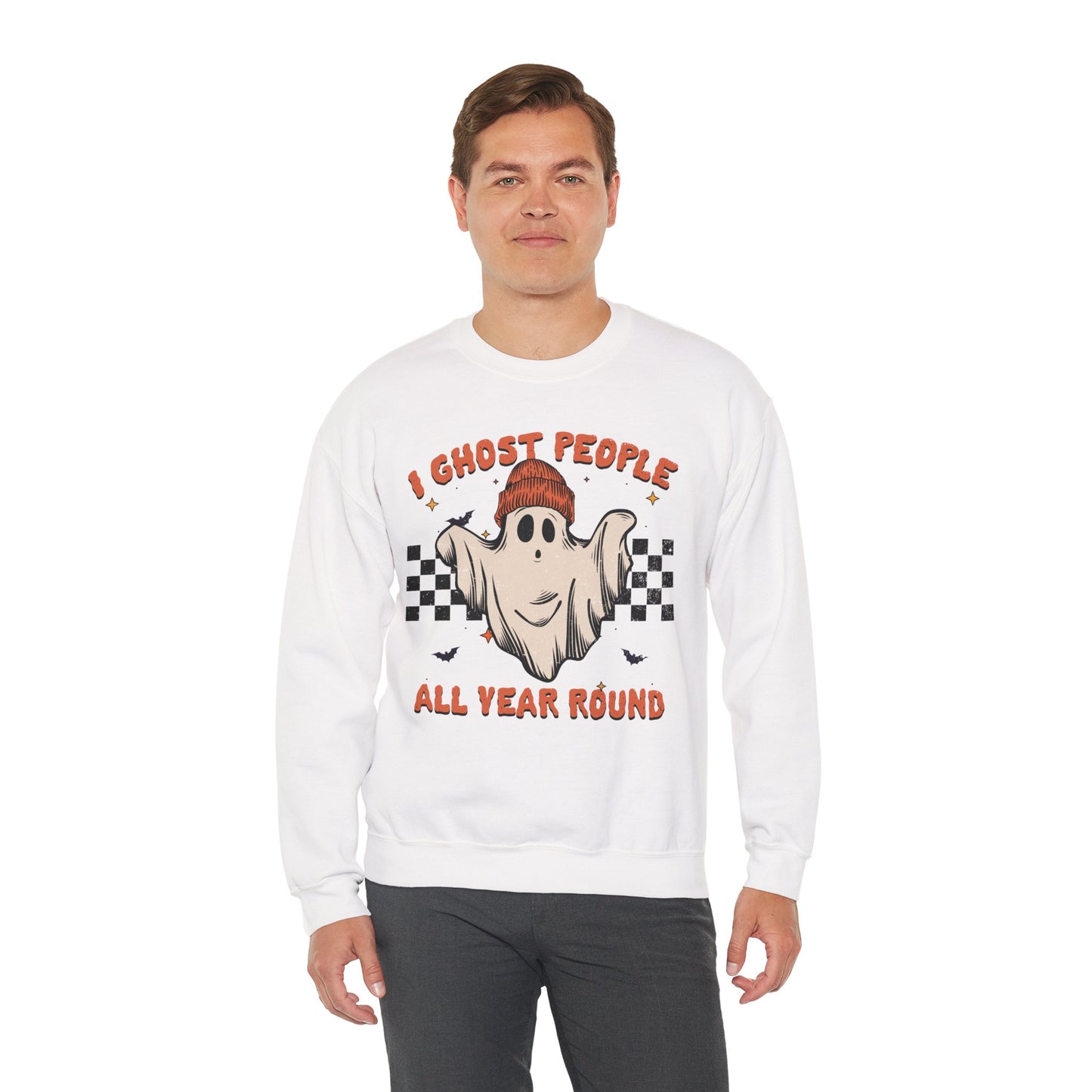 I Ghost People All Year Round Unisex Heavy Blend Crewneck Sweatshirt