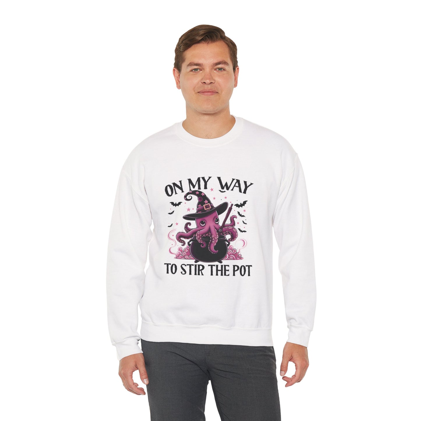 On My Way To Stir The Pot Heavy Blend Crewneck Sweatshirt