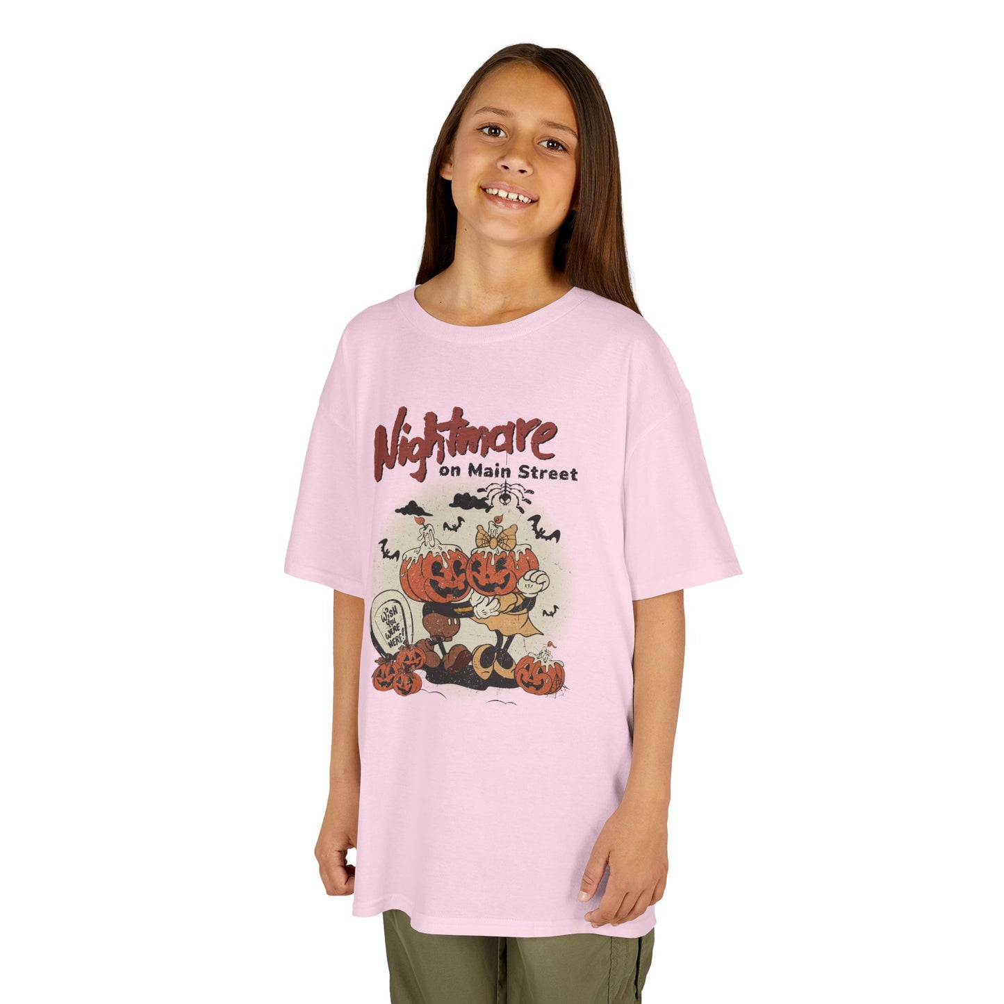 Nightmare On Main Street Kids Heavy Cotton T-Shirt