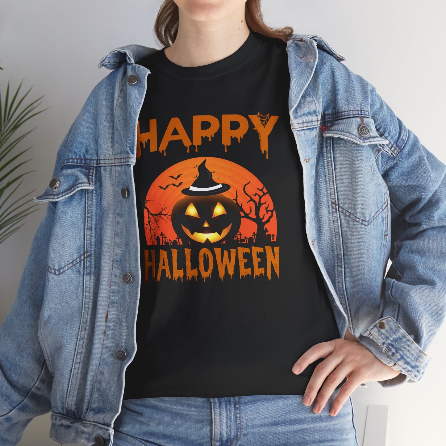 Happy Halloween Unisex Heavy Cotton T-Shirt