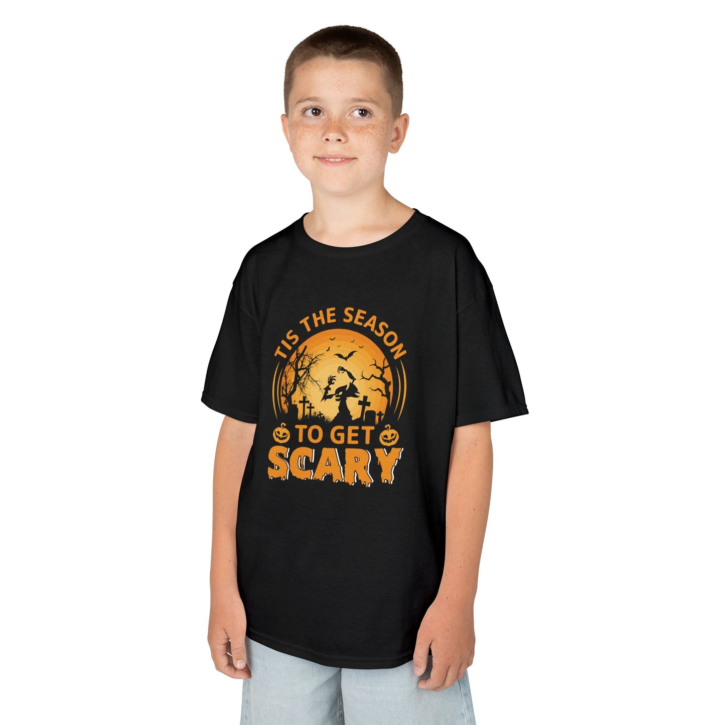 Tis The Season To Get Scary Kids Heavy Cotton T-Shirt
