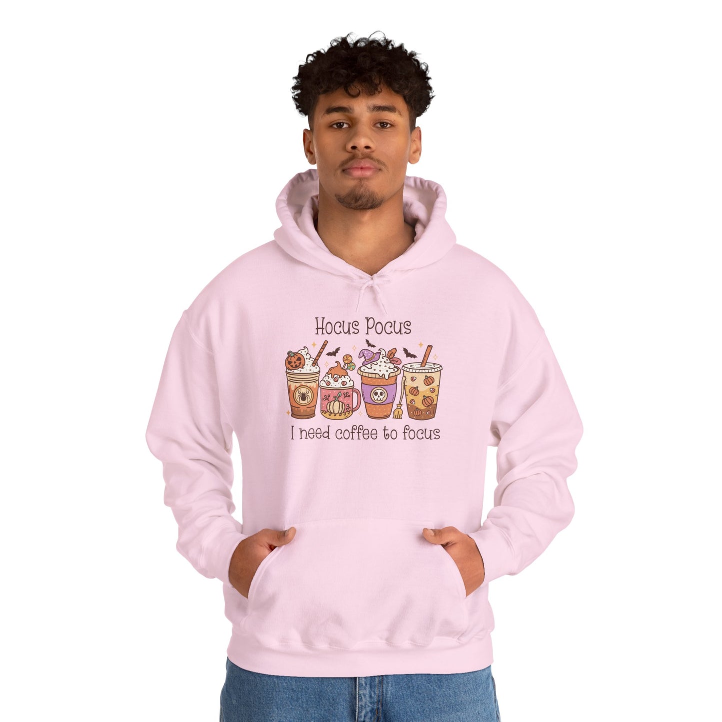 Hocus Pocus I Need Coffee To Focus Unisex Heavy Blend Hoodie