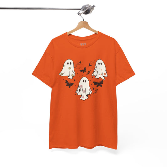 Little Ghost Heart Heavy Cotton T-Shirt