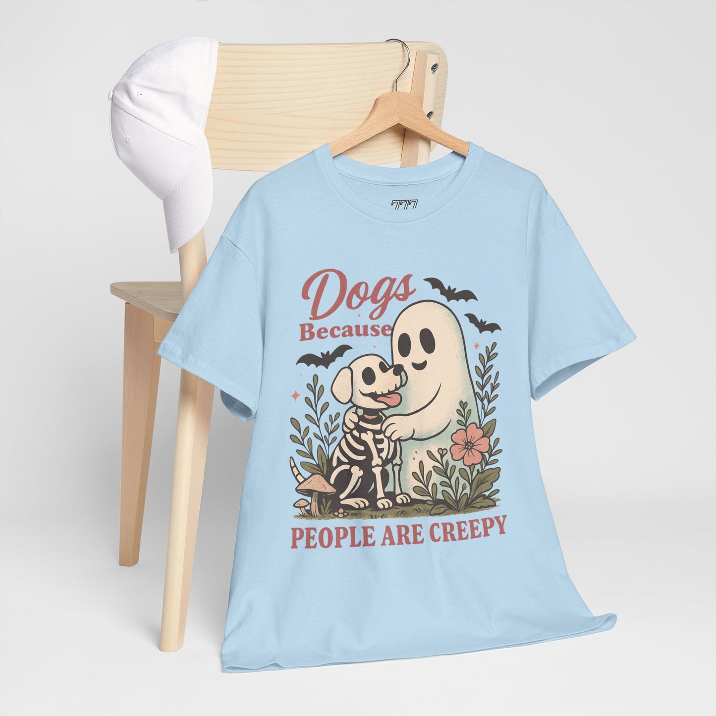 Dogs Because People Are Creepy Unisex Heavy Cotton T-Shirt