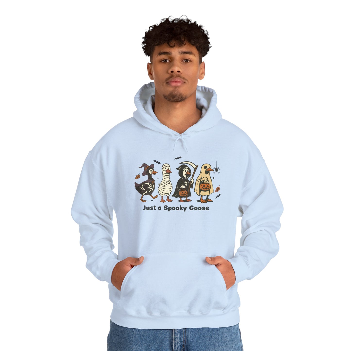 Just A Spooky Goose Unisex Heavy Blend Hoodie