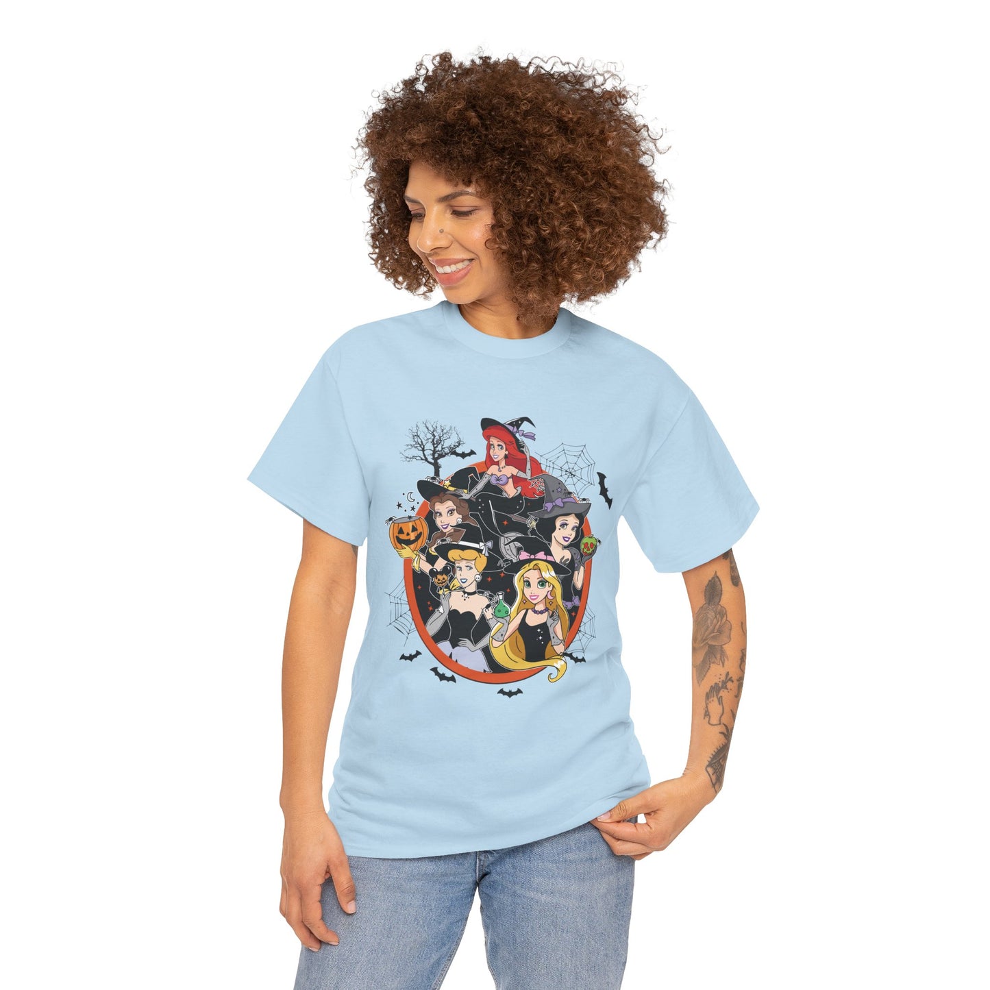 Princess Halloween-Themed Unisex Heavy Cotton T-Shirt