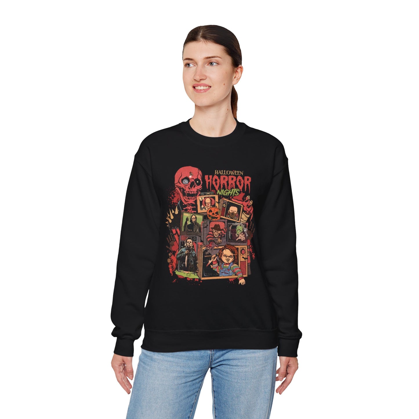 Halloween Horror Nights Unisex Heavy Blend Crewneck Sweatshirt