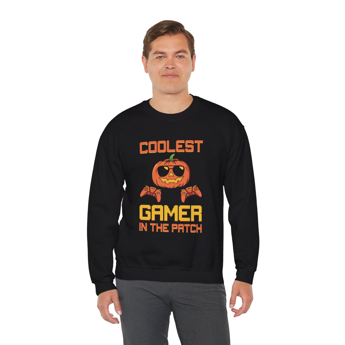 Coolest Gamer In The Patch Unisex Heavy Blend Crewneck Sweatshirt