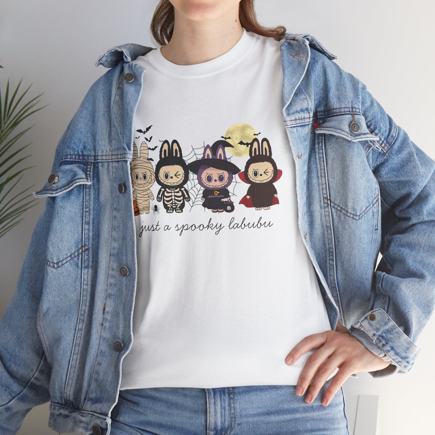Just A Spooky Labubu Women's Heavy Cotton T-Shirt