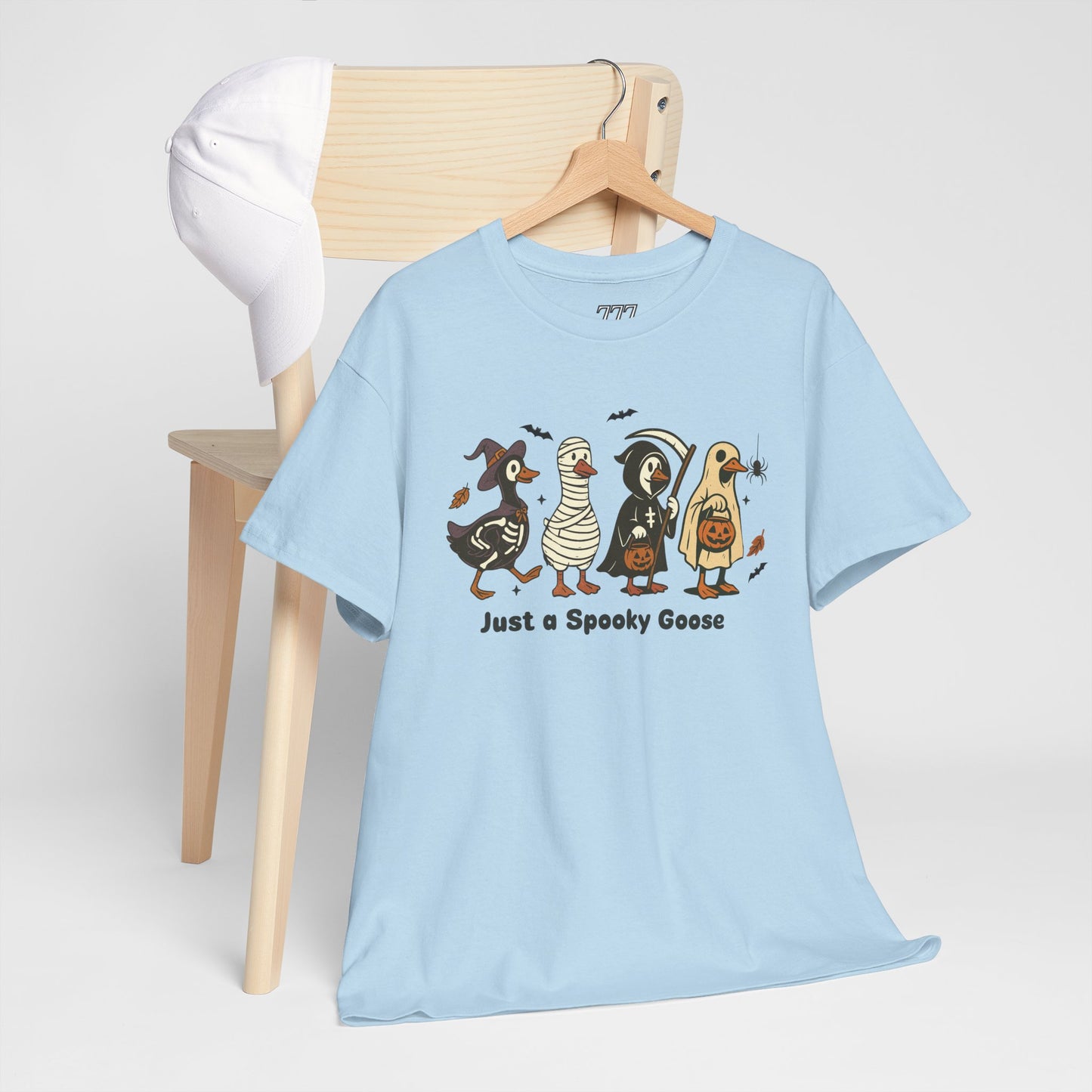 Just A Spooky Goose Unisex Heavy Cotton T-Shirt