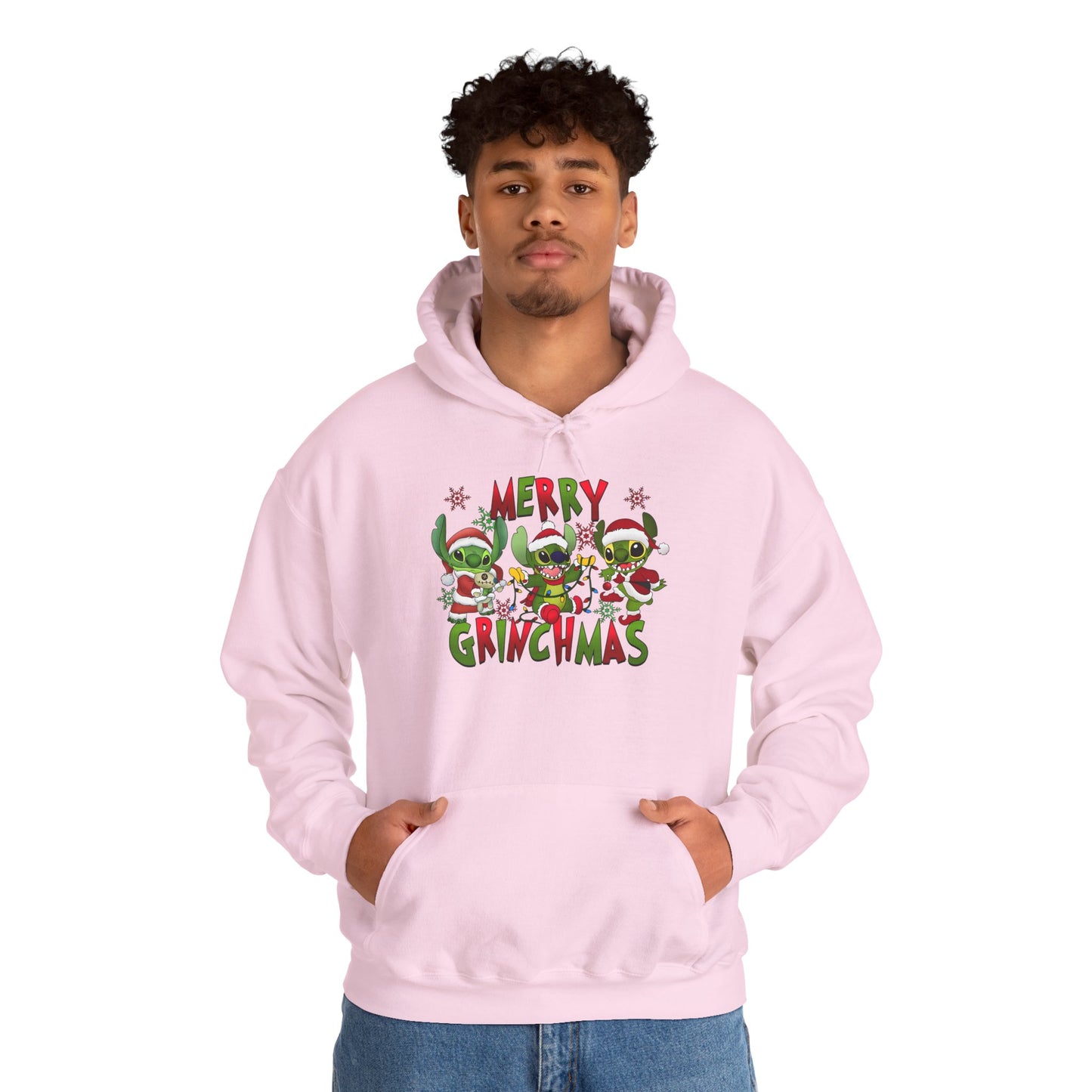 Merry Grinchmas Hoodie – Funny Christmas Unisex Heavy Blend Holiday Sweatshirt