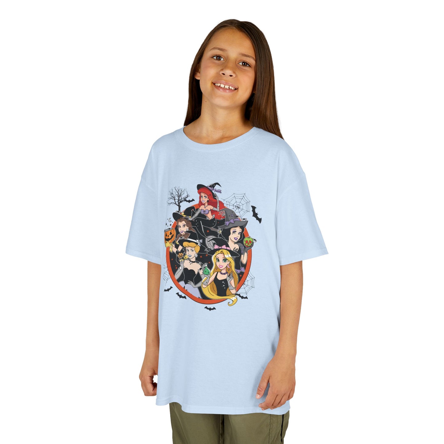 Princess Halloween-Themed Kids Heavy Cotton T-Shirt
