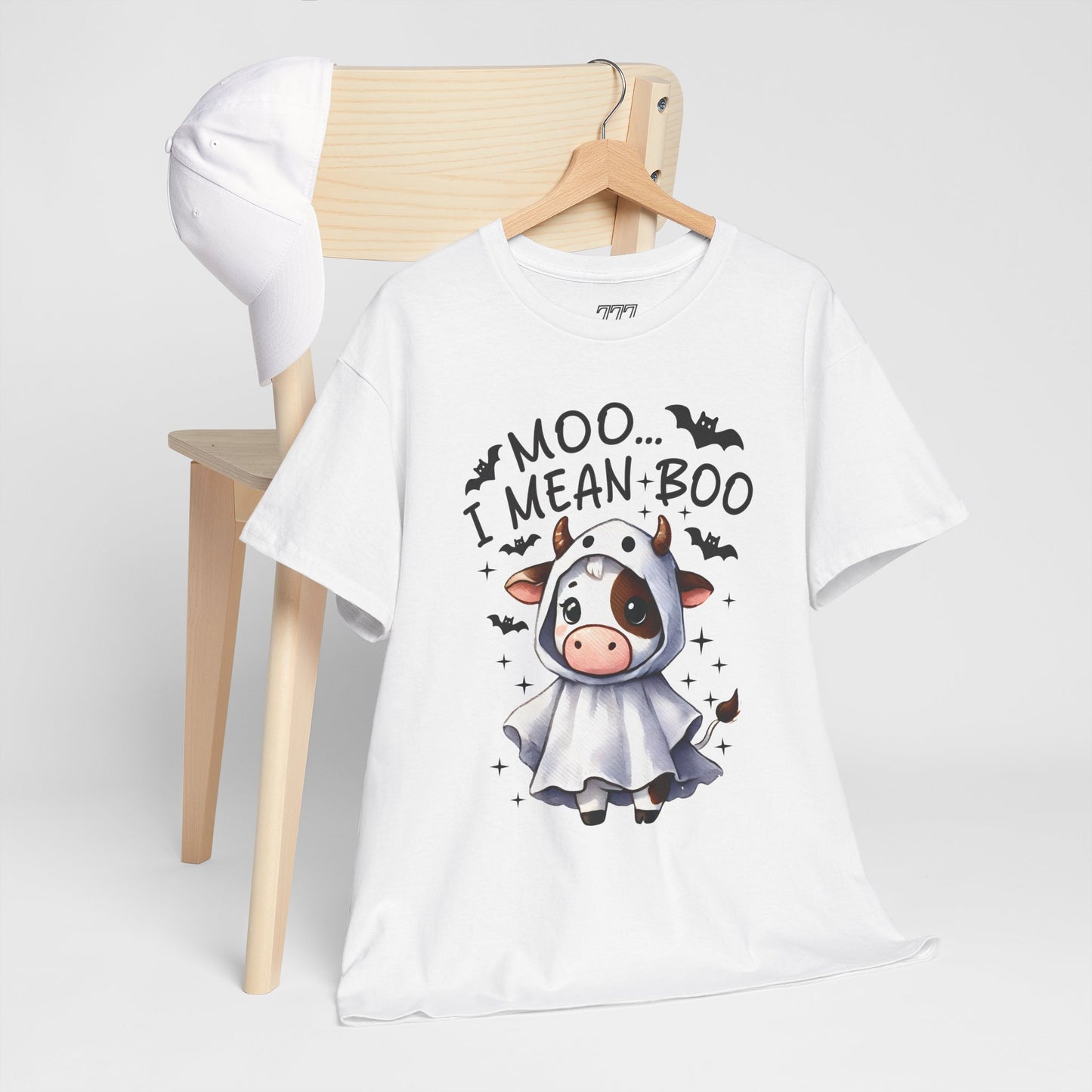 MOO...I Mean-BOO Unisex Heavy Cotton T-Shirt
