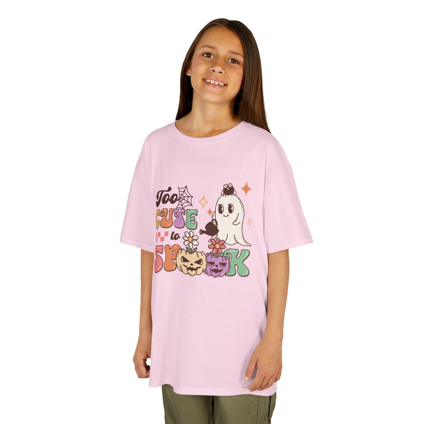 Too Cute To Spook Kids Heavy Cotton T-Shirt