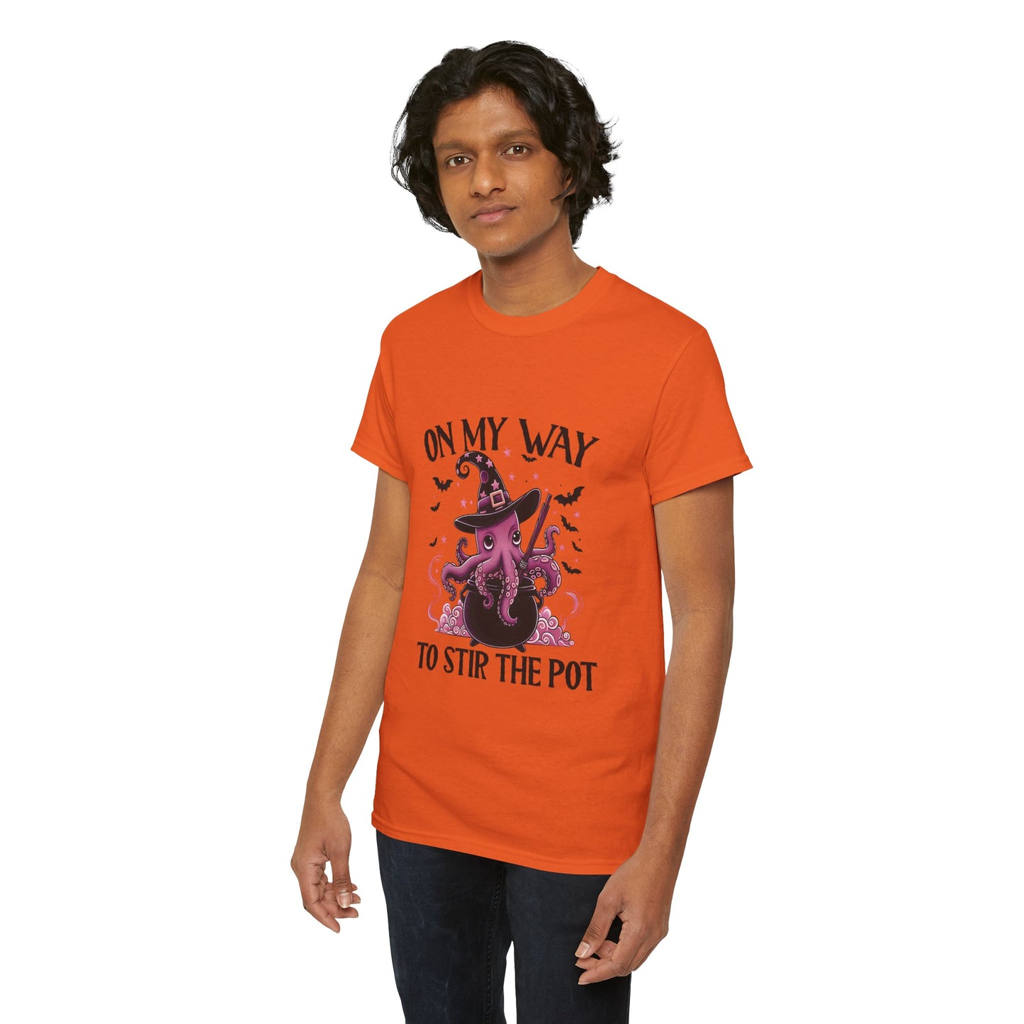 On My Way To Stir The Pot Unisex Heavy Cotton T-Shirt