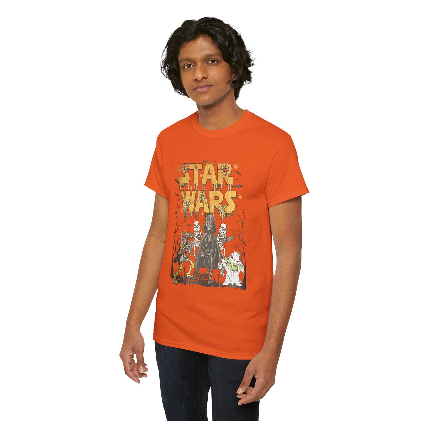 Star Wars Halloween-Themed Unisex Heavy Cotton T-Shirt