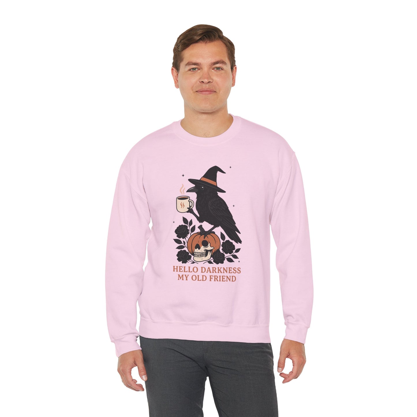 Hello Darkness My Old Friend Unisex Heavy Blend Crewneck Sweatshirt