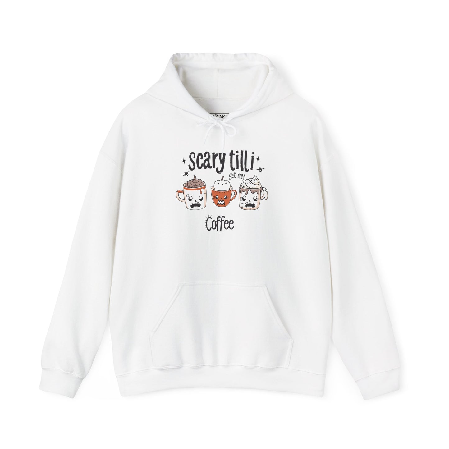 Scary Until I Get My Coffee Unisex Heavy Blend Hoodie