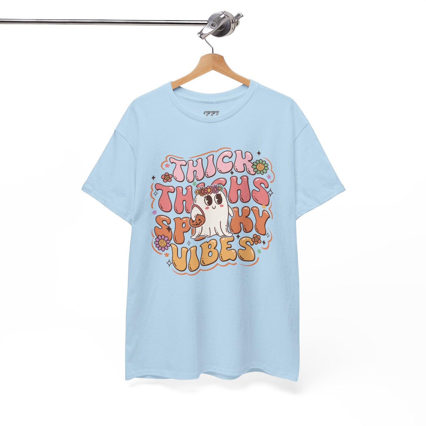 Thick Thighs Spooky Vibes II Women's Heavy Cotton T-Shirt