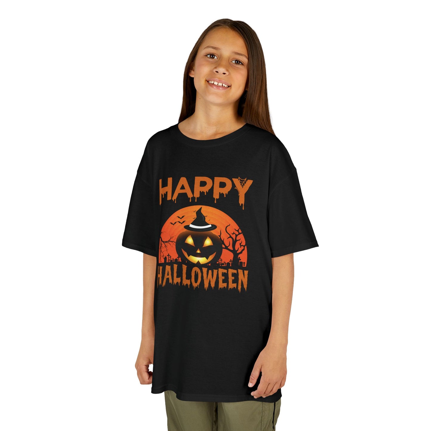 Happy Halloween Kids Heavy Cotton T-Shirt
