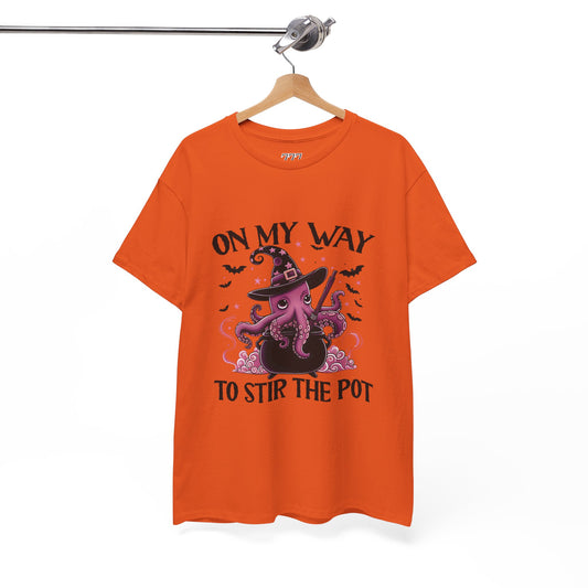 On My Way To Stir The Pot Unisex Heavy Cotton T-Shirt