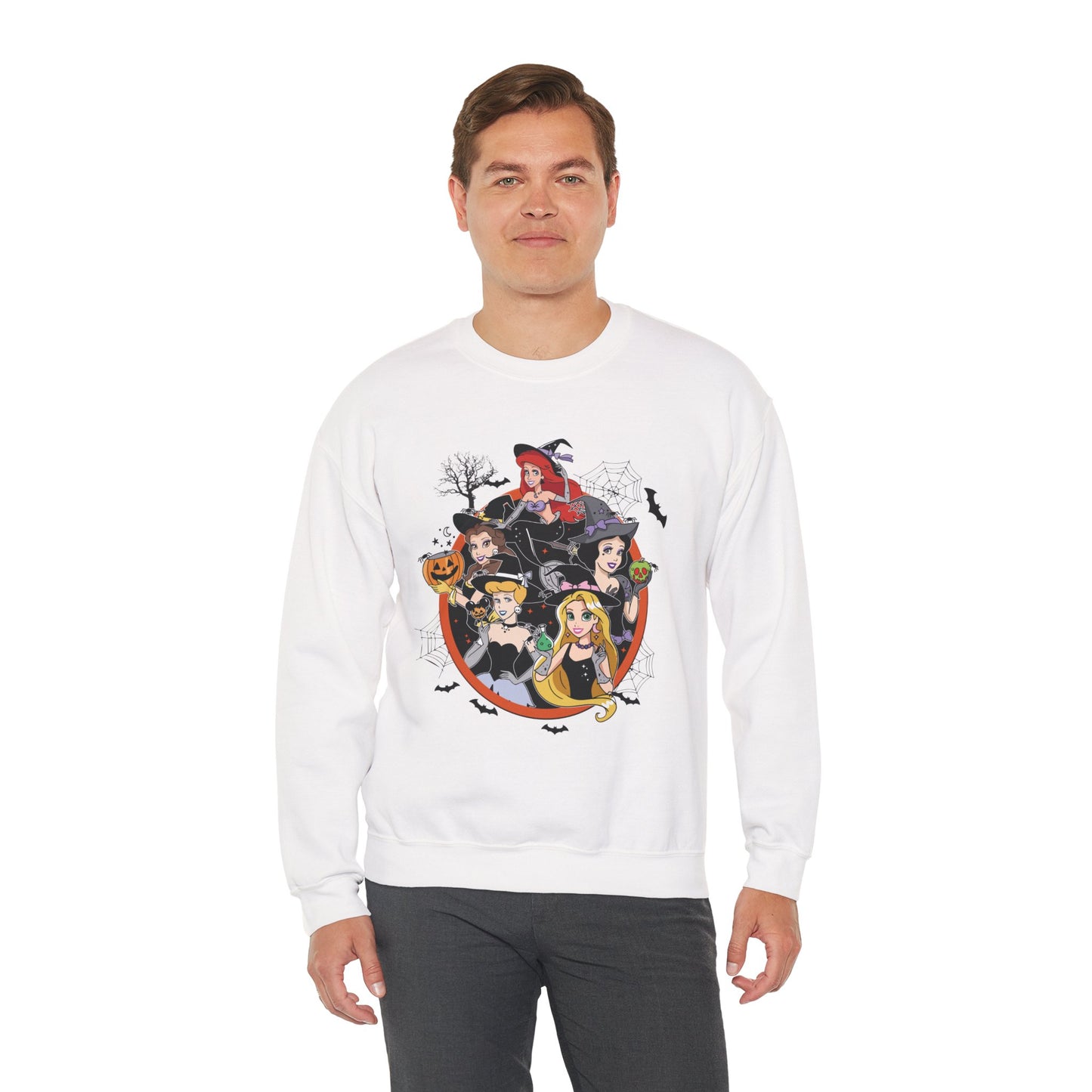 Princess Halloween-Themed Unisex Heavy Blend Crewneck Sweatshirt