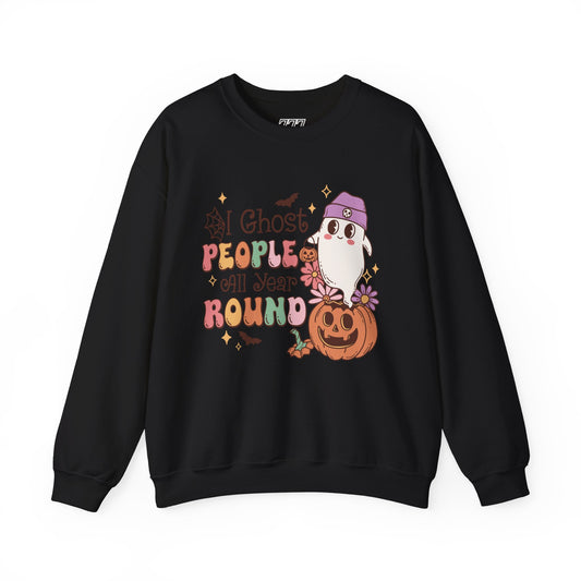 I Ghost People All Year Round Women's Heavy Blend Crewneck Sweatshirt