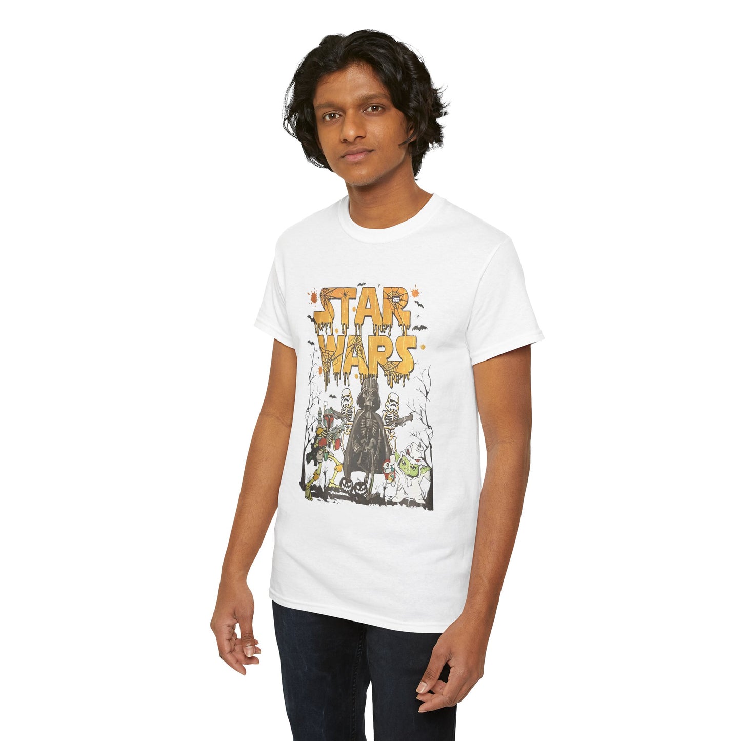 Star Wars Halloween-Themed Unisex Heavy Cotton T-Shirt