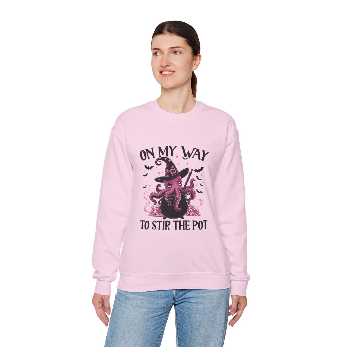 On My Way To Stir The Pot Heavy Blend Crewneck Sweatshirt