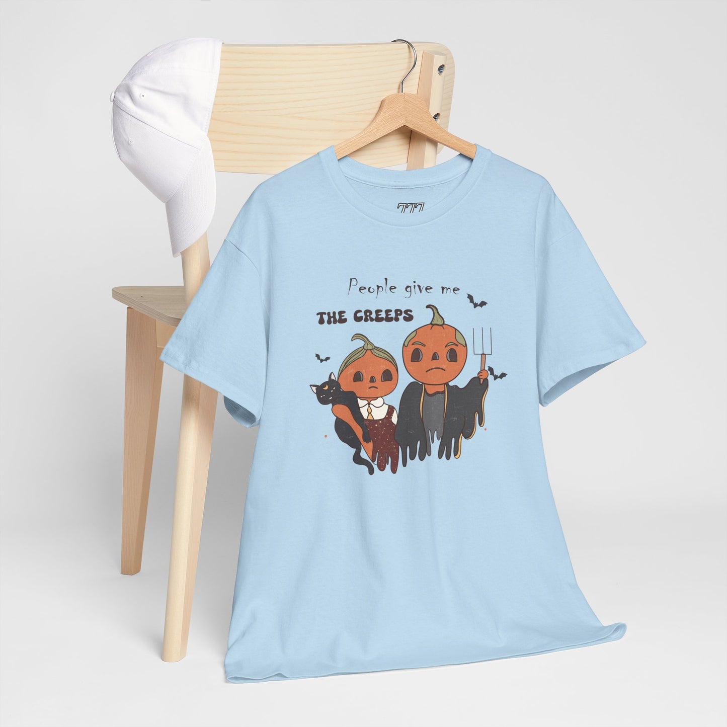 People Give Me The Creeps Unisex Heavy Cotton T-Shirt