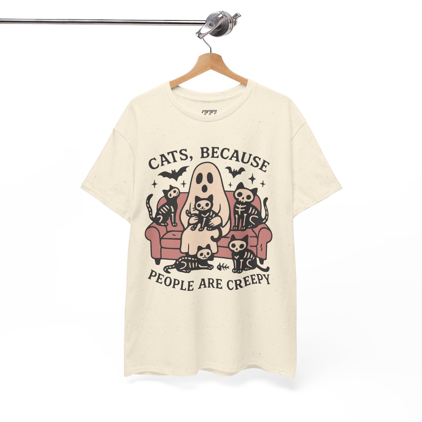 Cats Because People Are Creepy Unisex Heavy Cotton T-Shirt