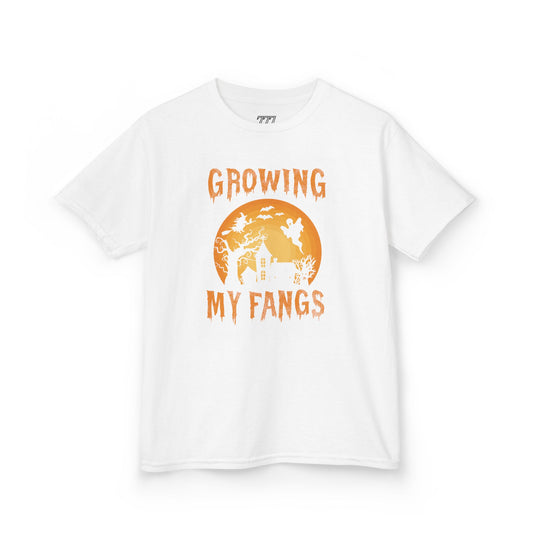 Growing My Fangs Kids Heavy Cotton T-Shirt