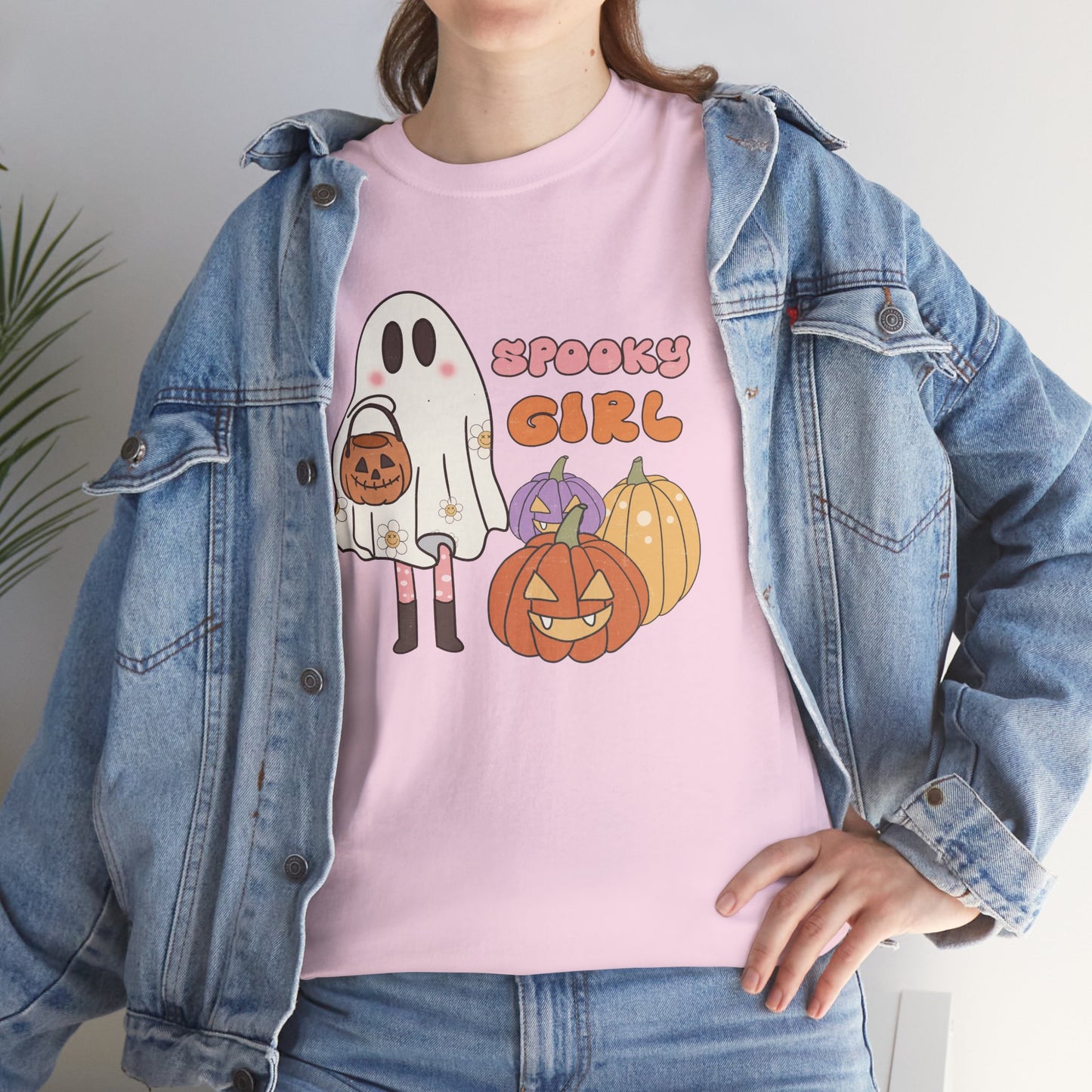 Spooky Girl Women's Heavy Cotton T-Shirt