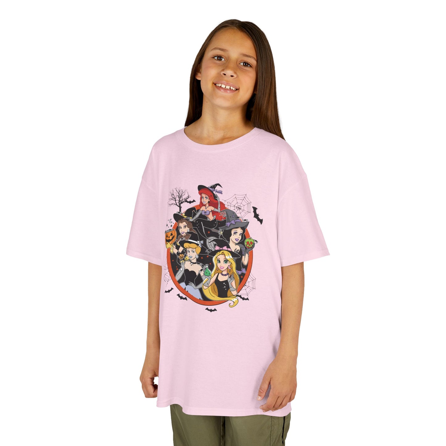 Princess Halloween-Themed Kids Heavy Cotton T-Shirt