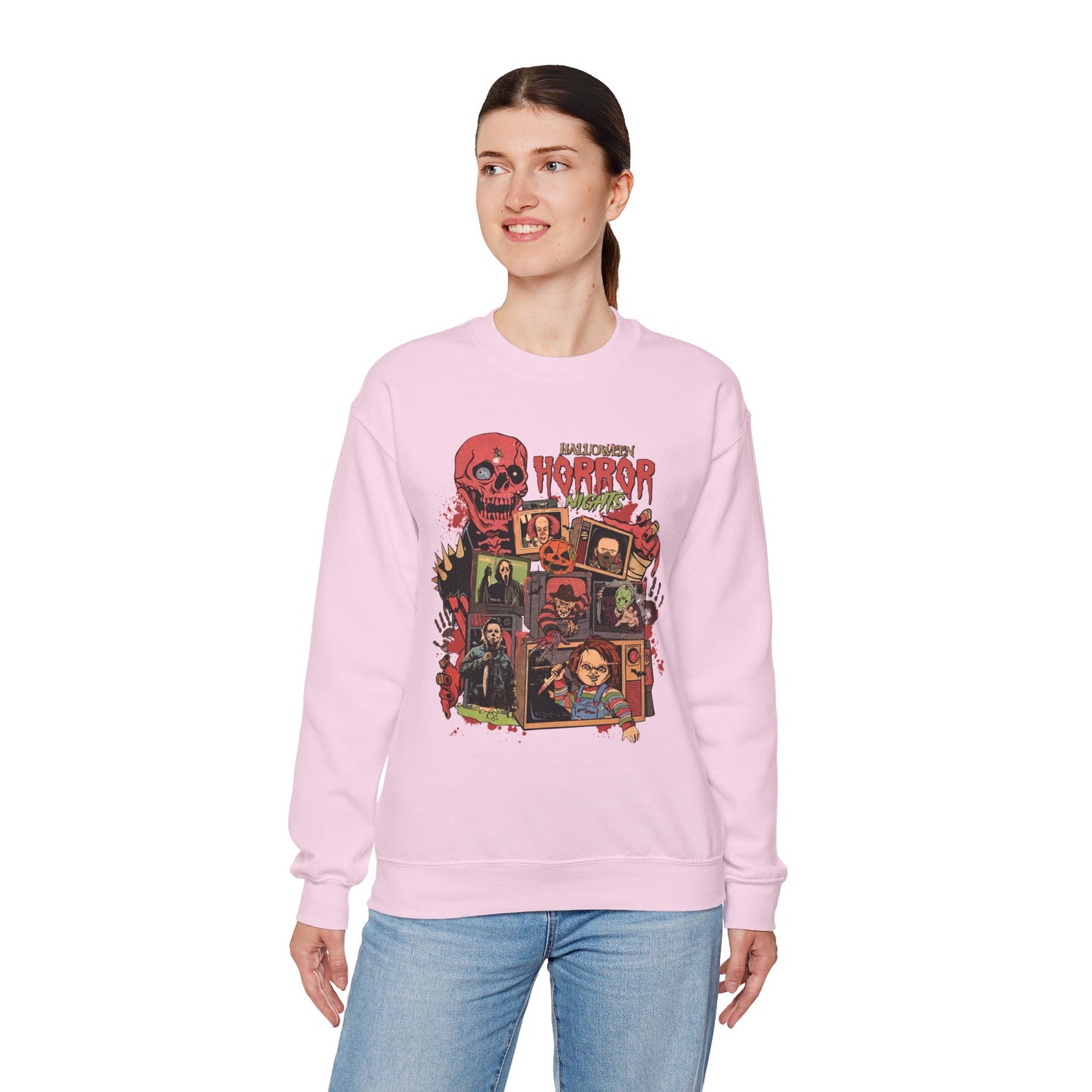 Halloween Horror Nights Unisex Heavy Blend Crewneck Sweatshirt