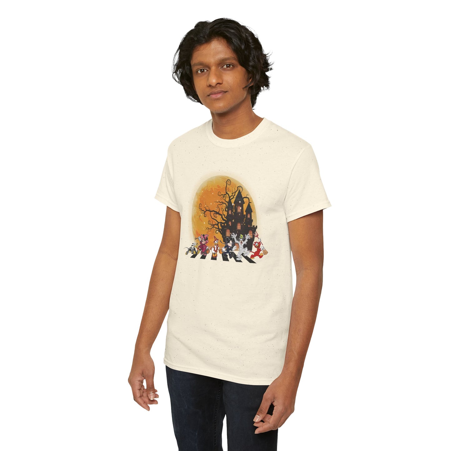 Haunted Crosswalk Unisex Heavy Cotton T-Shirt