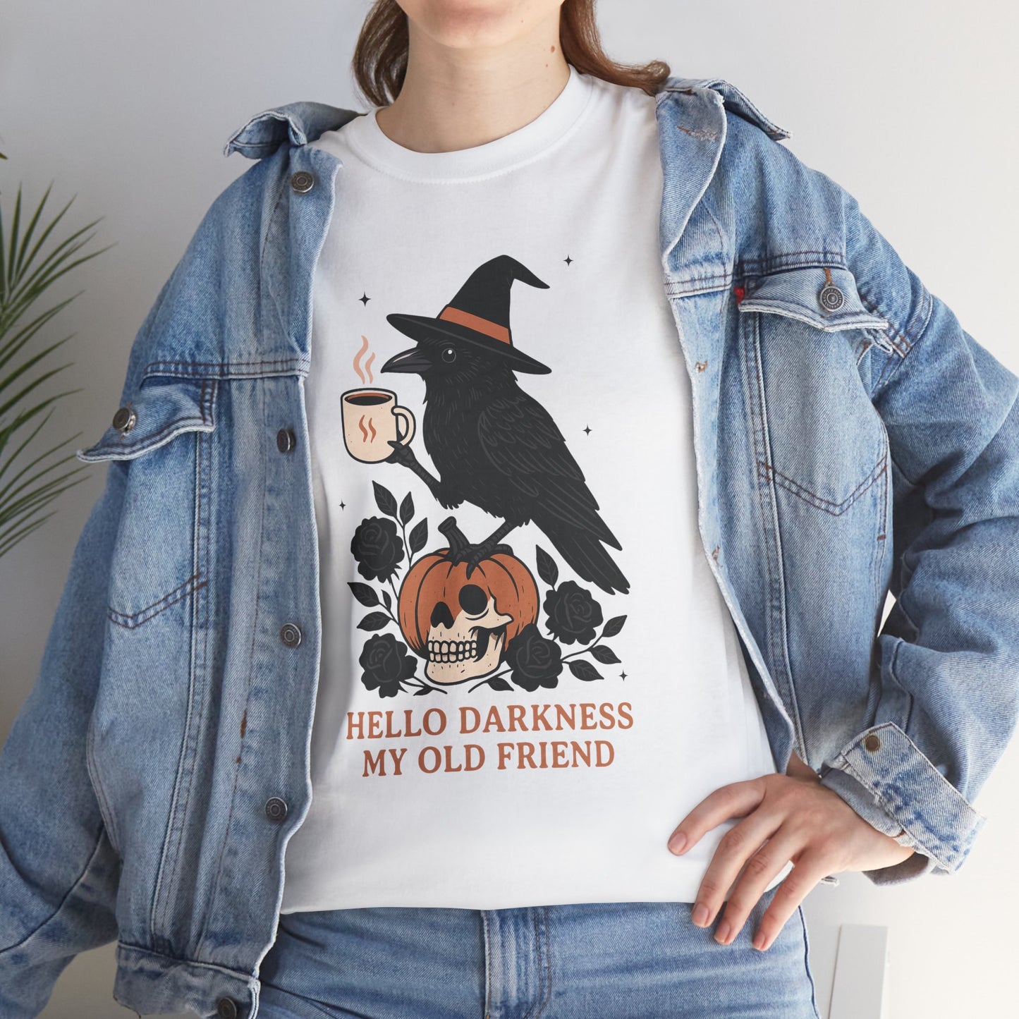 Hello Darkness My Old Friend Unisex Heavy Cotton T-Shirt
