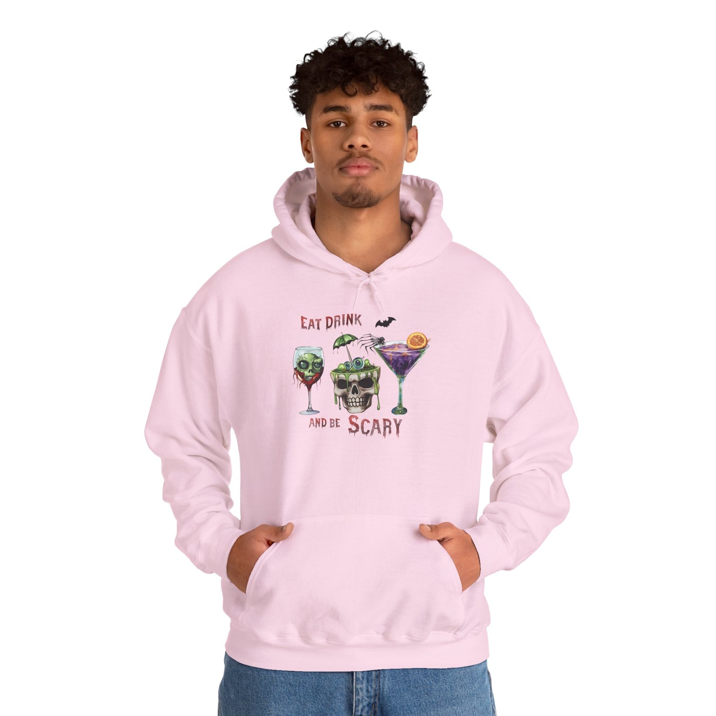 Eat, Drink And Be Scary Unisex Heavy Blend Hoodie
